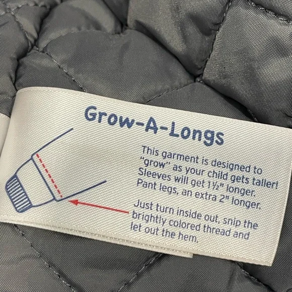 Lands End Red and Black Hooded Winter Jacket. Kids L 14-16 - Picture 5 of 9